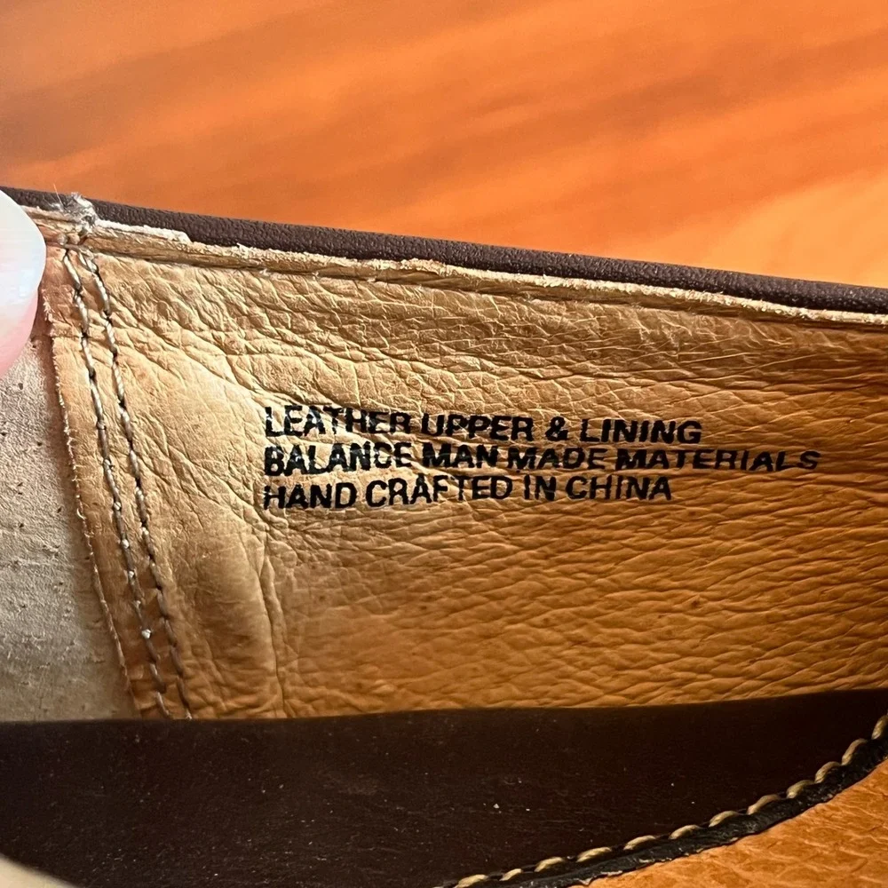 Born Mens Dark Brown‎ Leather Driving Loafers Moc Toe M4148 Size 8.5 / 42